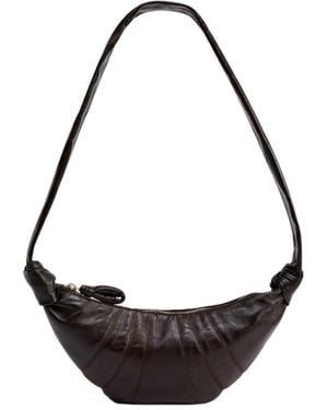 Lemaire Small Croissant Knotted Shoulder Bag - Black