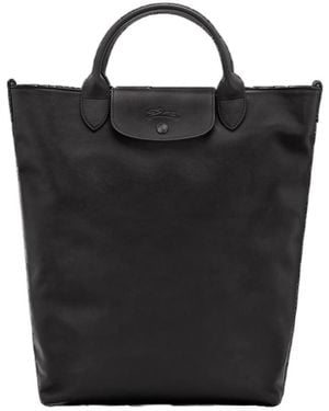 Longchamp Le Pilage Tote Bag - Black