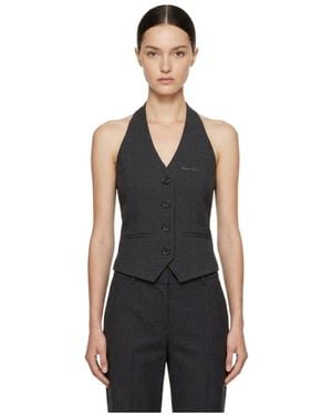 Marissa Chiara Button Vest - Black