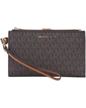 Michael Kors Printed Canvas Wallet - Grey