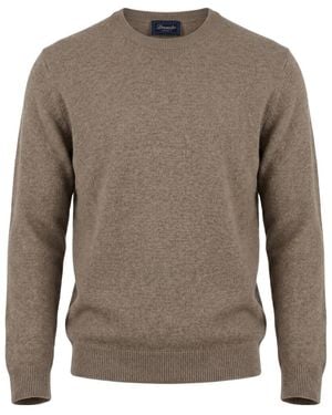 Drumohr Long-Sleeved Sweater - Brown