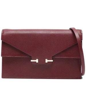 Tom Ford Logo Flap Clutch - Purple