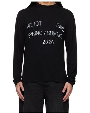 HELIOT EMIL Overo Long-Sleeve T-Shirt - Black