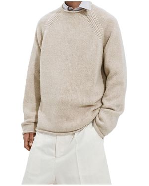Bottega Veneta Oversized Fit Jumper - Natural