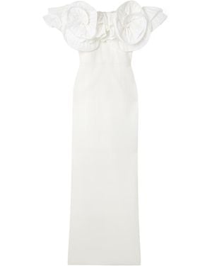 Rebecca Vallance Tessa Ruffled Gown - White