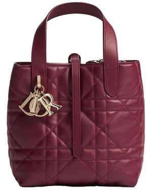 Dior Or Small Toujours Vertical Tote Bag - Red