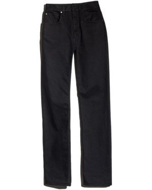 Gucci Cotton Denim Pants With Soft Coating - Black