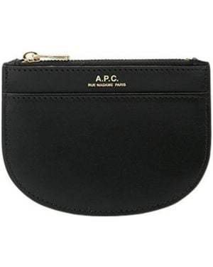 A.P.C. Demi-Lune New Coin Wallet - Black