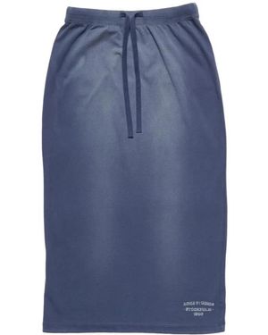 Acne Studios Sprayed Logo Skirt - Blue