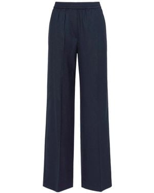 Weekend by Maxmara Stretch Wool Batavia Pants - Blue