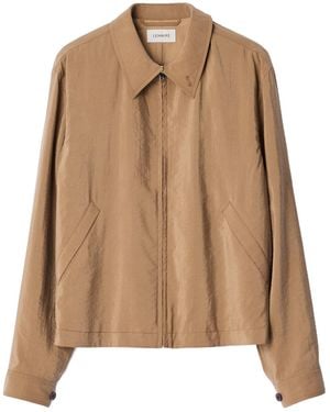 Lemaire Crinkled-Texture Zipped Jacket - Brown