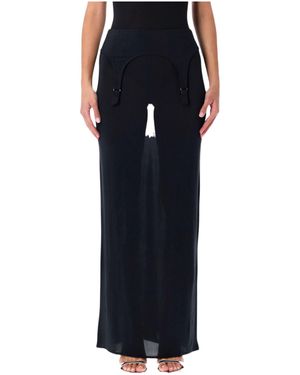 Jean Paul Gaultier Long Skirt Lingerie Garter - Black