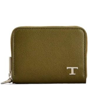 Tod's Logo-Plaque Coin Purse - Green