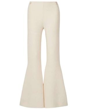 Gabriela Hearst Pantalon Ayala Acampanado Marfil - Natural