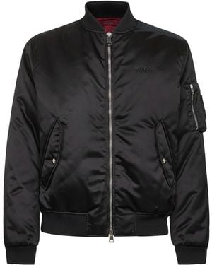 Gucci Heavy Nylon Canvas Bomber Jacket - Black