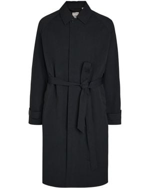 Calvin Klein Knee Length Trench Coat - Black