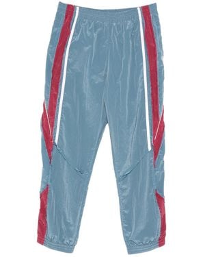 Martine Rose Striped Straight-Leg Trousers - Blue