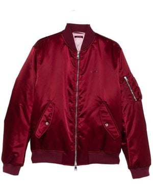 Gucci Nylon Bomber Jacket - Red