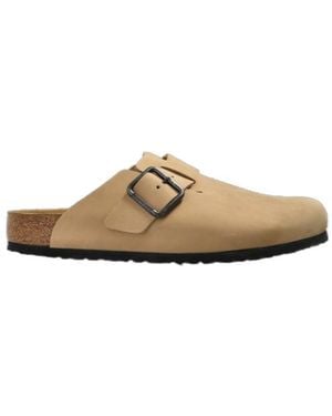 Birkenstock Boston Buckle Clogs - Brown