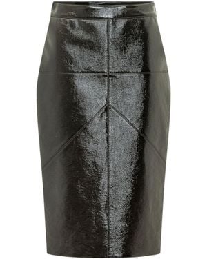 Lanvin High-Waist Straight Skirt - Grey