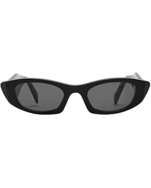 Prada Slim Oval Sunglasses - White