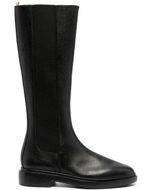 Thom Browne 4-Bar Knee Length Chelsea Boots - Black