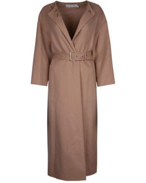 Dior Long-Sleeved Coat - Brown