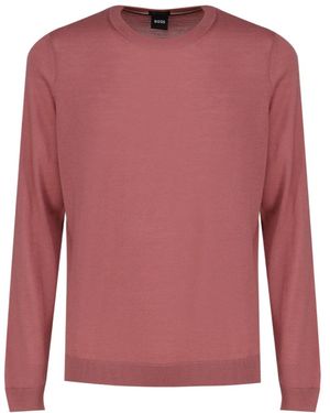 BOSS Round Neck Sweater - Pink