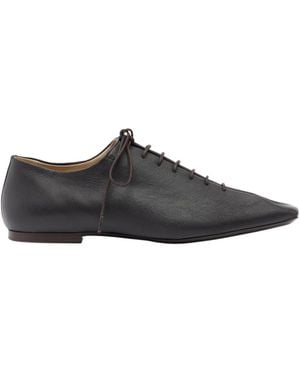 Lemaire Souris Leather Derby Shoes - Black