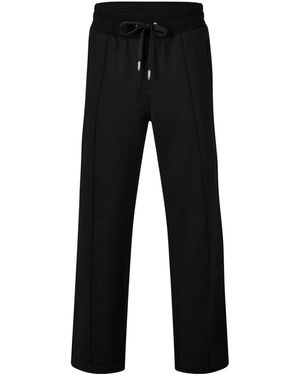 Dolce & Gabbana Versatile Straight Wide-Leg Sweatpants - Black