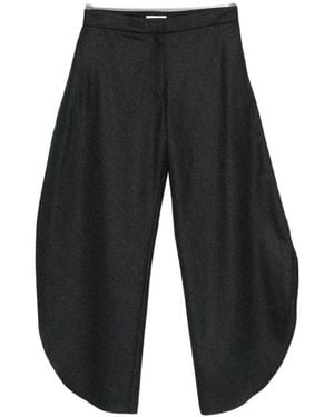 Alaïa Alaïa Flannel Petal Trousers - Grey
