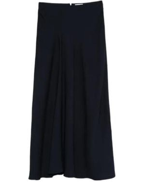 P.A.R.O.S.H. Front-Slit Maxi Skirt - Black