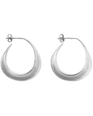 Lemaire Drop Hoop Earrings - White