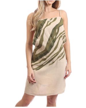 Off-White c/o Virgil Abloh Zebra Dress - Natural