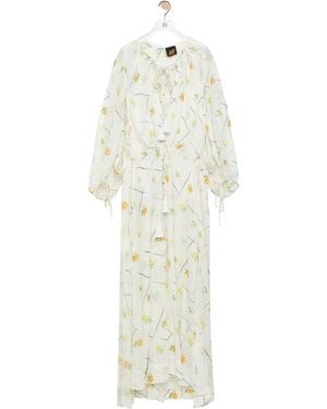 Loewe Flower Maxi Dress - White