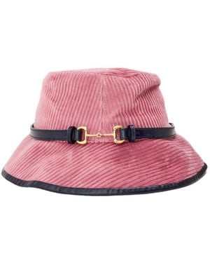 Gucci Corduroy Bucket Hat - Pink