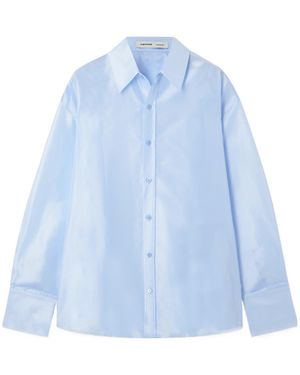 Carven Oversized Organza Shirt - Blue