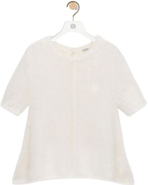 Loewe Short Sleeve Jumper - White
