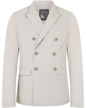 Herno Double-Breasted Suit Jacket - White