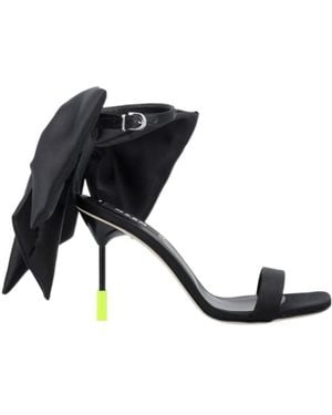 MSGM Bow Detailed High Heel Sandals - Black