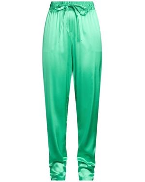 Dolce & Gabbana Solid-Color Satin Pajama Pants - Green