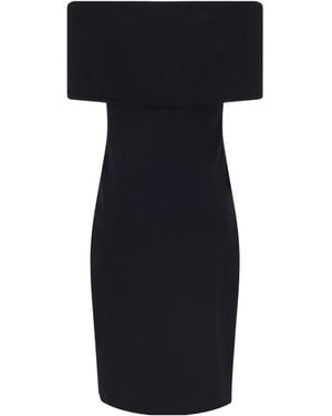 Bottega Veneta Off-The-Shoulder Fitted Dress - Black