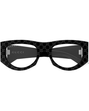 Gucci Eyewear Rectangular Frame Glasses - Black