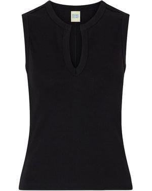 Flore Flore Organic Cotton-Jersey Tank - Black
