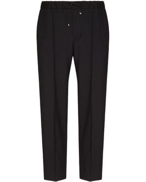 Valentino Drawstring Straight Fit Trousers - Black