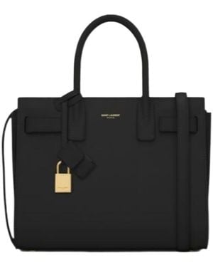 Saint Laurent Classic Sac De Jour Baby Tote Bag - Brown