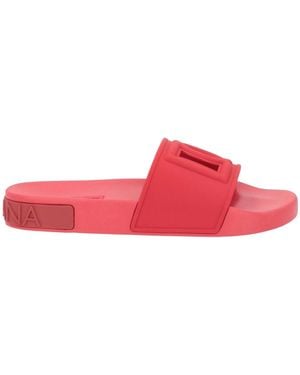 Dolce & Gabbana Solid Color Sandals - Red