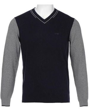 Armani Jeans Logo Pullover - Blue
