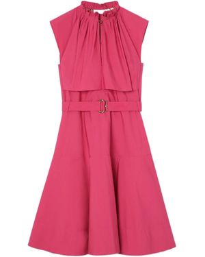 Burberry Cotton Poplin Dress - Pink