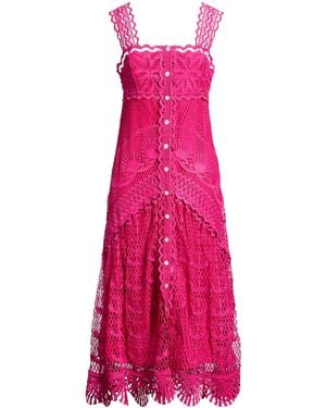FARM Rio Lace Dress - Pink